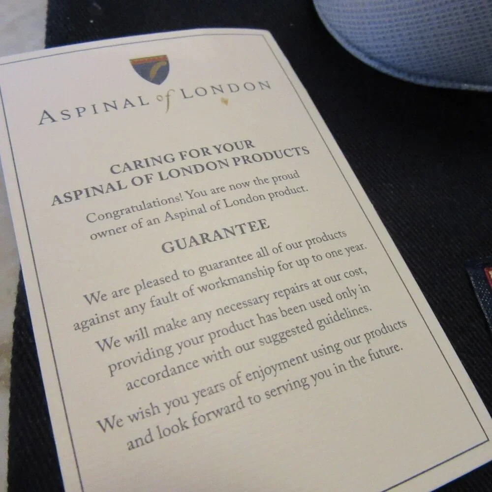 Aspinal of London "Tidy All" Light Grey Saffiano Leather NWOT MSRP $165 - Picture 10 of 10